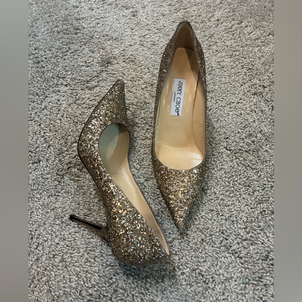 Jimmy Choo Gold Heels